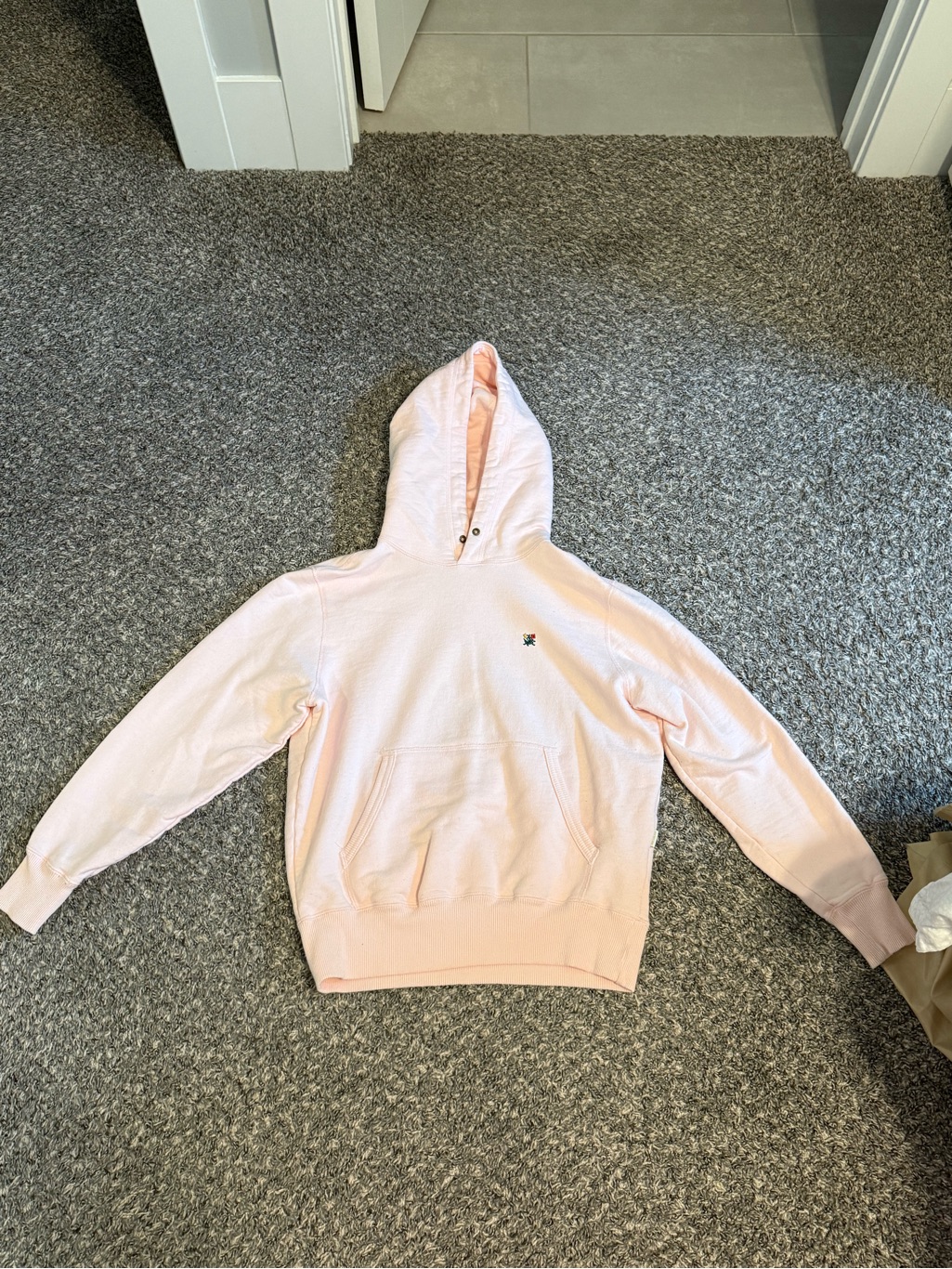 Aime Leon Dore Light Pink Women's Hoodie With Embroidered Logo